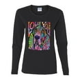 thumbnail image 3 of Colorful Beagle | Dogs Love You | Dean Russo Art Animal Lover Womens Long Sleeve T-Shirt, Black, Large, 3 of 6