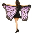 thumbnail image 2 of Purple Halloween Soft Butterfly Costume Wing, for Adult (16"x13"), 2 of 2
