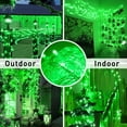 thumbnail image 4 of 33ft Extendable String Lights Outdoor/Indoor, 100 LED Super Bright Christmas Lights, Waterproof 8 Modes Plug in Clear Wire Fairy Lights for Bedroom Party Wedding Garden Patio Halloween (Green), 4 of 9