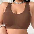 thumbnail image 6 of Hilenly Plus Size Jelly Bra Soft No Underwired Bra Cross Back Seamless T Shirt Bra Comfort Everyday Bra, 6 of 8