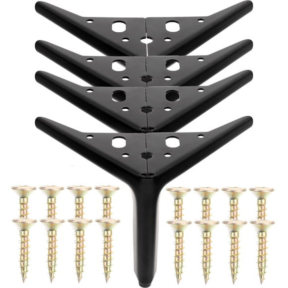 FRCOLOR sofa foot 4pcs Furniture Support Feet Dresser Legs Furniture Sofa Legs Steel Legs,5.71"X5.71"X4.72"