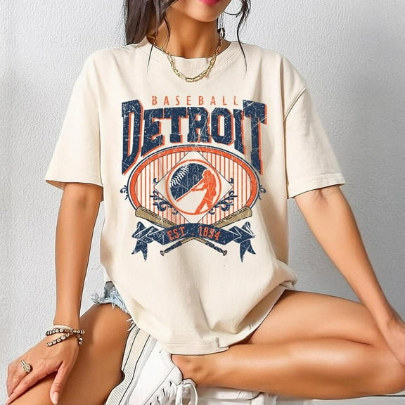 Vintage Detroit Baseball shirt • Detroit Baseball Sweatshirt • Vintage Retro Style Detroit Baseball Tee Gift Shirt