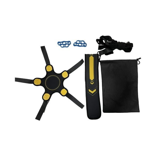 jinwen Soccer Trainer Football Kick Trainer Control Skills Solo Soccer Kick Trainer Yellow Set