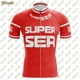 thumbnail image 4 of Maillot de ciclismo retro Pro Team para hombre, manga corta, maillot MTB, maillot de descenso, ropa de ciclismo de montaña, verano, 4 of 5