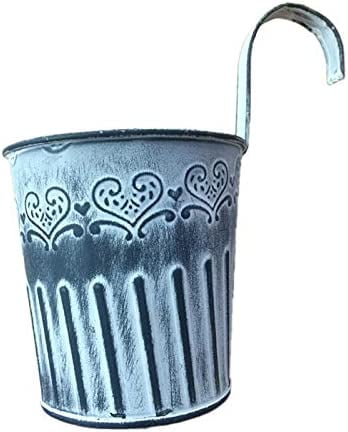 Hanging Flower Pots Hanging Pot Plant Pot Planter with Hooks Flower Pot Vase Balcony Garden Balcony Home Decoration (1PCS)
