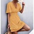 thumbnail image 2 of Vestido casual para mujer Nikou vestido de una pieza con estampado floral Manga corta, 2 of 5