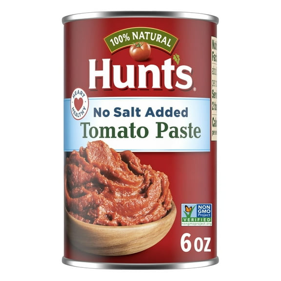 Hunt’s No Salt Added Tomato Paste, Perfect for Chili & Soups, 6 oz. Can