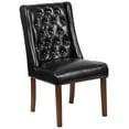 thumbnail image 2 of Flash Furniture HERCULES Preston Series Black LeatherSoft Tufted Parsons Chair, 2 of 9