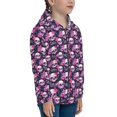 thumbnail image 5 of Pofeuu Skull Flower Print Teenage Zipper Hoodie Sweatshirts Hooded Casual Jackets With Pocket For Boys Girls-Medium, 5 of 6