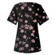 thumbnail image 4 of Gibobby Playera de Manga Corta Casual Suave Camiseta manga corta con cuello redondo y estampado bloque color cómoda informal verano para mujer(Rosa,M), 4 of 5