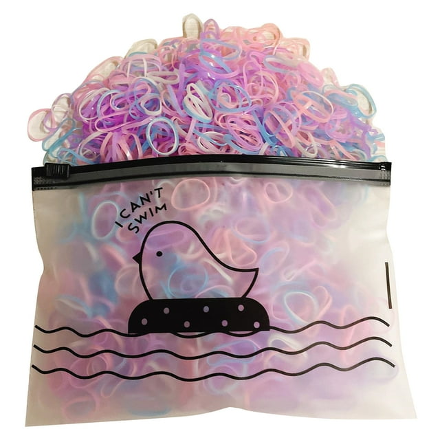 Oubit Élastiques pour Cheveux de Bébé, 1000 Pcs Élastiques pour Cheveux Élastiques Élastiques pour Cheveux Bandes en Caoutchouc pour Cheveux Finition de Luxe