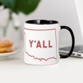 thumbnail image 4 of CafePress - Oklahoma Y'all - 11 oz Ceramic Mug - Novelty Coffee Tea Cup, 4 of 6