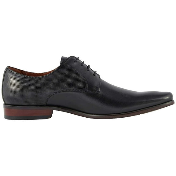 Florsheim Postino Plain Toe Oxford Black Smooth/Perf