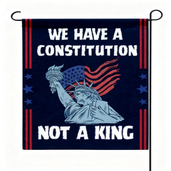 America Has the Constitution Garden Flag – 12x18 Inch Patriotic Yard Banner, Weatherproof Polyester, Decorative Flag for Porch, Lawn, Patio, or Backyard