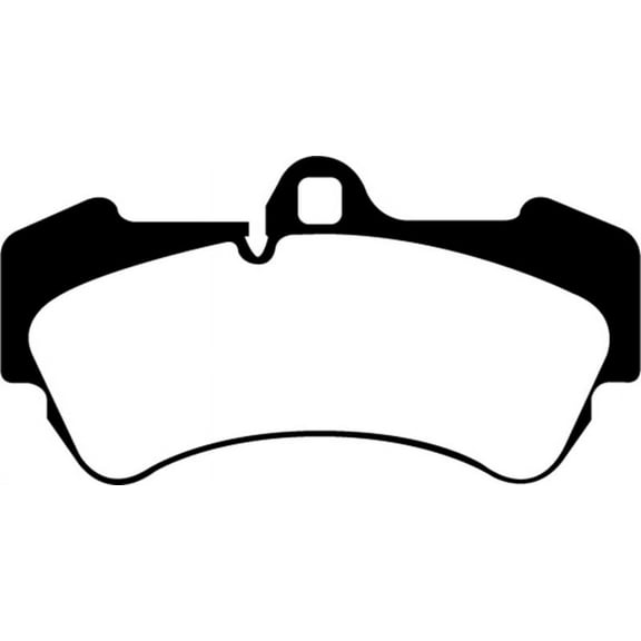 EBC Brakes Yellowstuff 4000 Series Street and Track Brake Pad Set Fits select: 2004-2006,2008-2010 PORSCHE CAYENNE