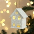 thumbnail image 6 of YOHAVEN Christmas Winter Village Houses LED Lighted DIY Figurines, Resin Miniature Trees Street Lamp Decorations, Festive Holiday Scene for Shelf Table, 6 of 6