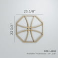 thumbnail image 3 of Ekena Millwork 23 3/8"W x 23 3/8"H x 1/4"T Large Haswell Decorative Fretwork Wood Wall Panels, Birch, 3 of 18
