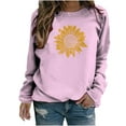 thumbnail image 2 of Patlollav Pntutb Women Long Sleeve Shirts,Ladies Sweatshirt Loose Tunic Tops, 2 of 7