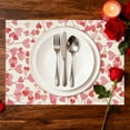 thumbnail image 4 of Heart Love Placemats 1pc, 11.81×17.72in Inch Anniversary Table Mats for Party Kitchen Dining Decoration, 4 of 6