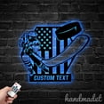 thumbnail image 2 of Handmadetneonsign Ice Hockey Metal Wall Art Light, Ice Hockey Player Metal Sign Wall Decor, House Metal Decor 62040, 2 of 5