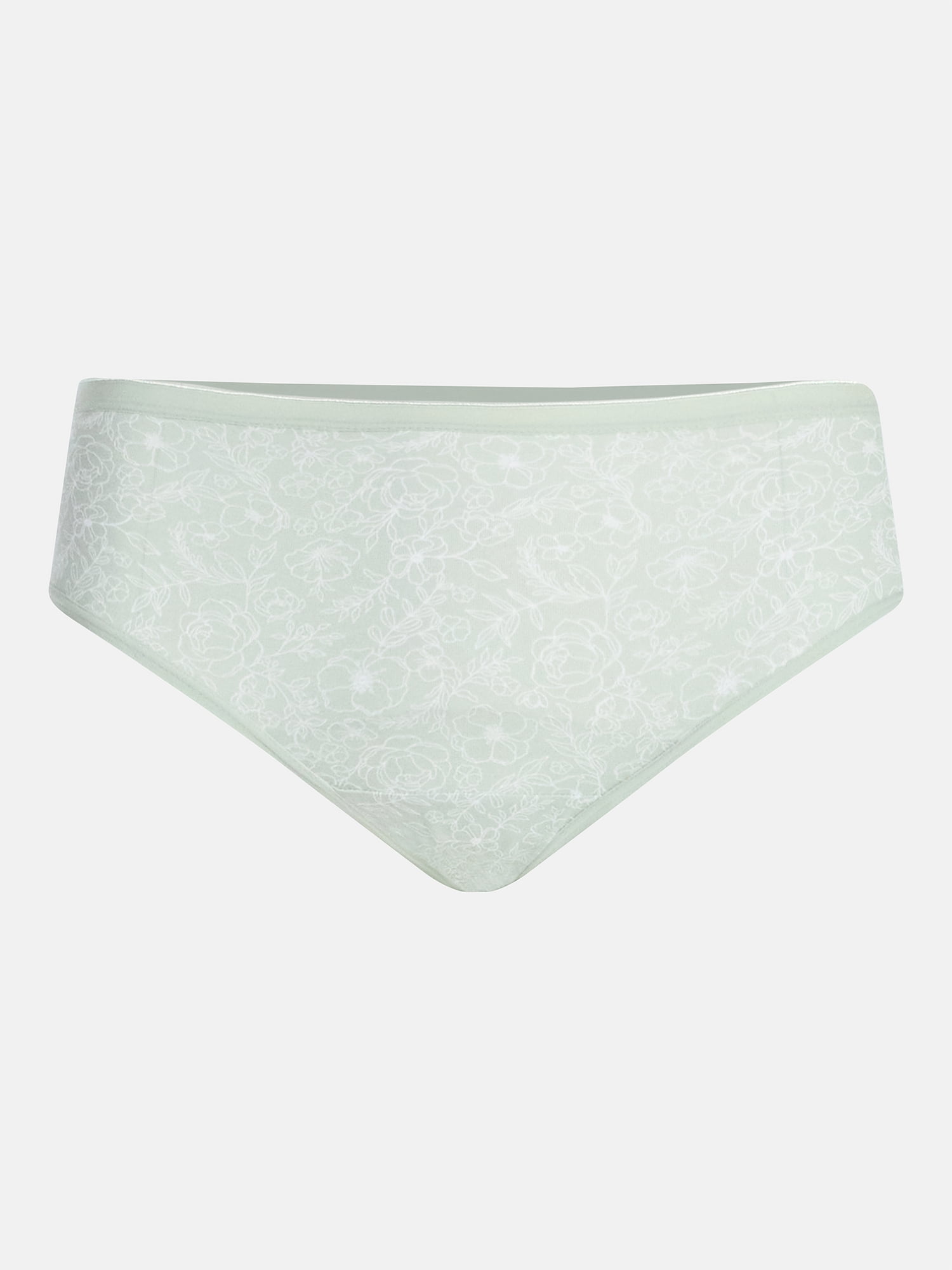 Joyspun Women's Cotton-Blend Hipster Panties, 6-Pack, Sizes S-XXXL
