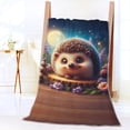 thumbnail image 4 of 1pc Hedgehog Printed Beach Towel Multipurpose Summer Bath Towel For Travel, Beach, Pool, Yoga, Camping - Perfect Gift For Birthday, Christmas, Mother'S Day, Father'S Day,29X58inch, 4 of 8