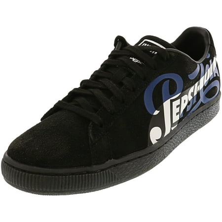 Puma Men's Suede Classic X Pepsi Black / Silver Ankle-High Sneaker - 8.5M