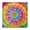 Colorful Rainbow Tie, variant on Colorful Rainbow Tie Dye Spiral Pattern Square Fitted Tablecloth with Elastic Edge,Square Table Cover,Washable Elastic Table Cover for Home Kitchen Party Decor 34"x34"