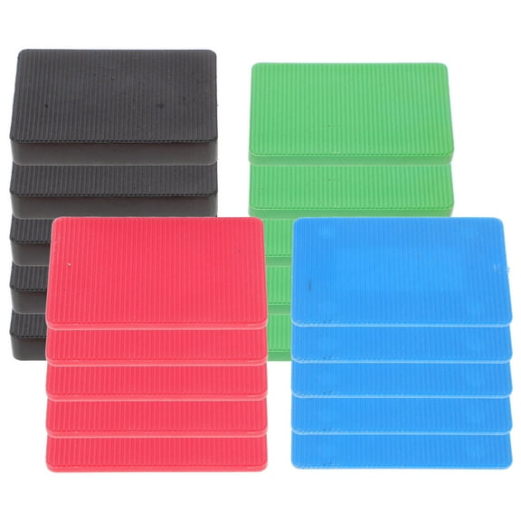 Masteelf 40pcs Plastic Structural Shims for Door and Window Leveling Solid Load Support Shims Furniture and Tile Leveling Spacers
