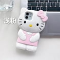 thumbnail image 3 of Fundas de teléfono de silicona de Hello Kitty para iPhone, 11, 12, 13, Promax, X, XS, MAX, XR, 7p, 8p, funda trasera de protección de lente, Kawaii, 3 of 4