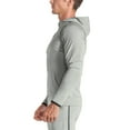 thumbnail image 4 of BROKIG Mens Full Zip Up Lightweight Gym Workout Hoodies, Quick-Drying Running Jacket Athletic Hooded Sweatshirts Long Sleeve with Pockets (Large, Light Grey), 4 of 7