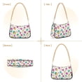 thumbnail image 7 of FORMRS Womens Shoulder Bag with Chain Strap Clutch Purse Cute Tote Handbag, Beige Retro Pattern, 7 of 7