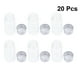 thumbnail image 2 of 20pcs 10ml Botellas de almacenamiento de vidrio Tapa de aluminio Tarros de deseo Mini botellas de vidrio Botellas transparentes, 2 of 4