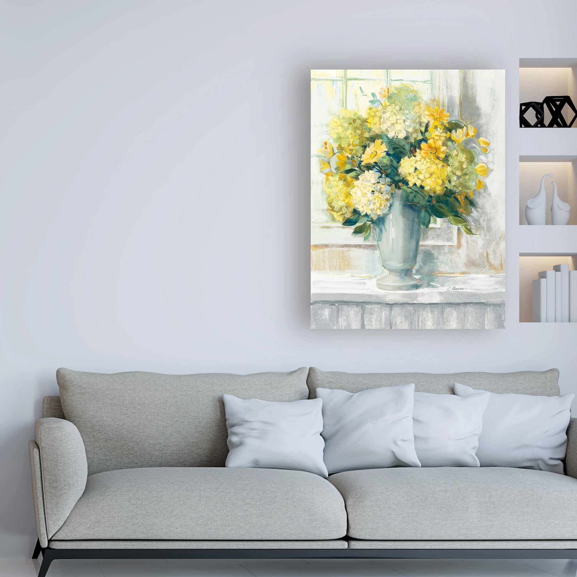 Trademark Fine Art 'Endless Summer Bouquet II Yellow' Canvas Art by Carol Rowan
