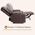 thumbnail image 5 of Power Lift Recliner Chair with Massage, Classic Single Sofa Lounge Chair with 2 Cup Holders Side Pocket, PU Leather Electric Lift Chair for Elderly, 5 of 7