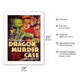 thumbnail image 2 of The Dragon Murder Case by S.S. Van Dine - Starring Warren William - Vintage Film Movie Poster c.1934 - Fine Art Matte Paper Print (Unframed) 24x32in, 2 of 4