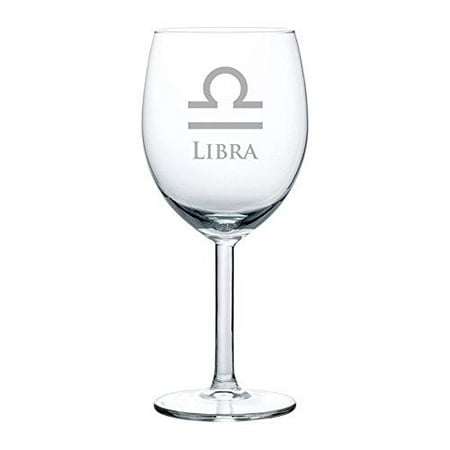 Wine Glass Goblet Horoscope Zodiac Birth Sign (10 oz, Libra),MIP