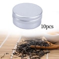 thumbnail image 3 of Latas de aluminio Macarena con tapa de rosca plateadas recargables vacías 15 ml para bálsamo labial 10 piezas, 3 of 7