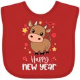 thumbnail image 3 of Inktastic Happy New Year Cute Ox Boys or Girls Baby Bib, 3 of 4