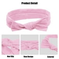 thumbnail image 4 of Bow Headband Fashion Cute Cotton Hair Band for Teenager Pink 7.3Inch, 4 of 6