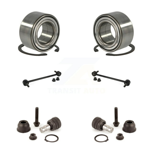 Transit Auto Front Wheel Bearing Suspension Lower Ball Joint and Sway Bar Stabilizer Link Kit for Car 2017 Jeep Compass MP body code - Left Right Side (Driver Passenger) K7T-108003