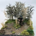 thumbnail image 3 of Holzlrgus Miniature Shrubs Model Bushes Long Shrub Diorama Trees Model Trees for Train Landscape Railroad Scenery Sand Military Layout Model, Green, 3 of 4