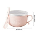 thumbnail image 3 of Luoshdecor Soup Bowl with Handle and Scoop ,Stainless Steel Instant Noodles Soup Bowl, for Ramen, Instant Noodle, Soup Container, 3 of 6
