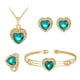 thumbnail image 1 of Cuatro piezas Set Collar Pulsera Piedra Preciosa Anillo Aleación Pendiente Juegos de Joyas, 1 of 2