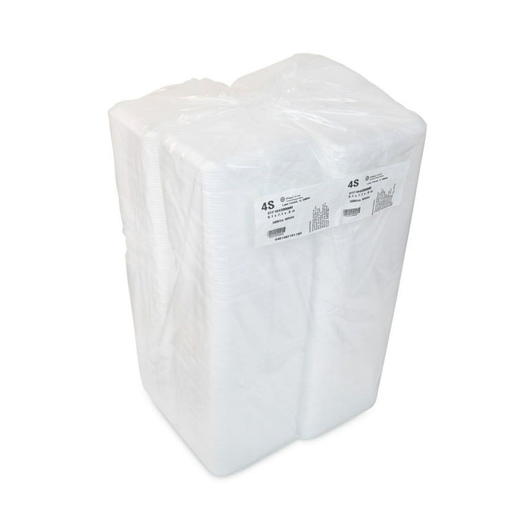 Meat Tray, #4 Shallow, 9.13 x 7.13 x 0.65, White, Foam, 500/Carton Meat Tray, #4 Shallow, 9.13 x 7.13 x 0.65, White, Foam, 500/Carton