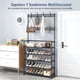 thumbnail image 2 of Perchero Rack Closet Ropero Zapatera Organizador Portátil Multifuncional de 5 Niveles con 8 Ganchos para Zapatos y Ropa, 2 of 6