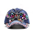 thumbnail image 2 of Baseball cap sun hat with diamonds hat ladies hat, 2 of 5