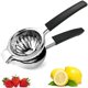 thumbnail image 2 of Exprimidor de limón de cocina de acero inoxidable con tazón exprimidor de metal sólido resistente de alta calidad - Exprimidor de cítricos manual grande y exprimidor de lima de acero inoxidable, 2 of 5