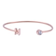 thumbnail image 1 of Pulsera Mujer Inicial Letra LuckyLy, Acero Inoxidable y Zirconia Cúbica, Modelo Sonia rosa UNITALLA, 1 of 8