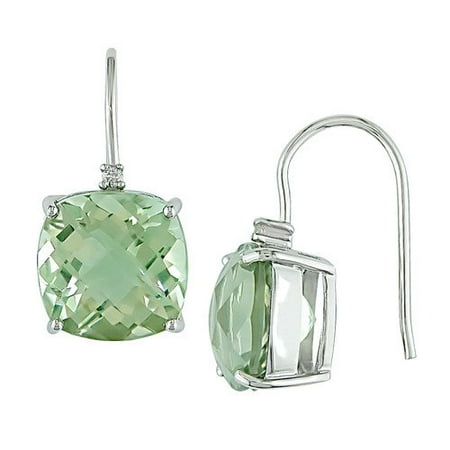 Amour Green Amethyst Hook Earrings
